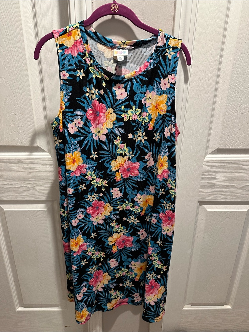 LuLaRoe Floral Sleeveless Charlotte Dress